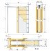ECLISSE Single Pocket Door Kit - 100mm Finished Wall Thickness - 762 x 1981mm Door Size ECLISSE Single Pocket Door Kit - 100mm Finished Wall Thickness - 762 x 1981mm Door Size