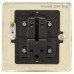 Knightsbridge 10AX 1 Gang Flat Plate Intermediate Light Switch - Brushed Brass