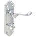 Exel Polished Chrome Scroll Bathroom Door Handle - Ashmead Range - 168 x 46mm
