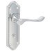 Exel Polished Chrome Scroll Bathroom Door Handle - Ashmead Range - 168 x 46mm