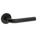Jigtech Matt Black Door Handles on Round Slim Rose - Schema Syfte Range 