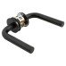Jigtech Matt Black Door Handles on Round Slim Rose - Schema Syfte Range 