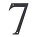 76mm Screw Fix Door Numeral - 7 - Antique Black Iron 76mm Screw Fix Door Numeral - 7 - Antique Black Iron