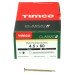 TIMCO Classic Pozi Countersunk Wood Screws - 4.5 x 60mm - Yellow Zinc - Pack of 200