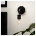 Exel Casa Knurled Indoor Wall Light - Matt Black Fittings