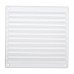 Louvre Vent - 166 x 160mm - 10360mm² Free Air Flow - White Plastic