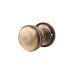 Exel Ringed Mortice Door Knob - 65mm Rose Diameter - Antique Brass