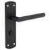 Exel Matt Black Mitred Bathroom Door Handle - 172 x 44mm
