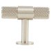 Carlisle Brass 13mm Knurled T-Bar Cabinet Knob - 50 x 40mm - Satin Nickel