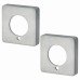 Jigtech Square Privacy Rose Cover - Satin Chrome