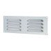 Exel Hooded Louvre Vent - 242 x 89mm - 3344mm² Free Air Flow - Satin Aluminium