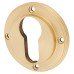 Burlington BUR61 by Frelan Escutcheon with Knurled Rose - 53mm Diameter - Euro - Satin Brass Burlington BUR61 by Frelan Escutcheon with Knurled Rose - 53mm Diameter - Euro - Satin Brass