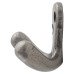 Alexander & Wilks Victorian Double Coat Hook - 30 x 24mm - Antique Iron