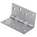 Jedo Quality Projection Hinge - 102 x 102 x 3mm - Satin Chrome - Pair