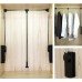 Heavy Duty Double Pull Down Soft Close Wardrobe Rail Lift - 830-1150mm - Max 18kg - Black/Chrome