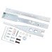 Adams Rite DC51-V Variable Concealed Transom Door Closer - End Load AFT Arm and Channel No Tag Plate