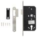 Arrone AR911 DIN Latch - 88mm Case - 60mm Backset - Radius - Satin Stainless Steel