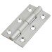 Solid Drawn Butt Cabinet Hinge - 50 x 28 x 1.45mm - Satin Chrome - Pair