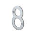 76mm Screw Fix Door Numeral - 8 - Satin Chrome 76mm Screw Fix Door Numeral - 8 - Satin Chrome