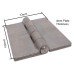 Double Pressed Steel Hinge - 102 x 73 x 4mm - Self Colour Steel - Pair