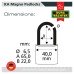 Burg Wachter Long Shackle Magno Padlock - 40mm Body - 22 x 65mm Shackle - Keyed Alike - Pack of 5