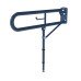 Fitzroy of London Hinged Support Grab Rail With Leg - 800 x 200mm - Dark Blue