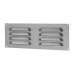 Exel Hooded Louvre Vent - 242 x 89mm - 3344mm² Free Air Flow - Satin Chrome