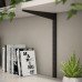 Rothley Twin Slot Shelf Bracket - 220mm Length - Matt Black