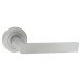 Serozzetta by Carlisle Brass Satin Chrome Door Handles on Round Rose - Edge Range 