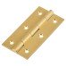 Solid Drawn Butt Cabinet Hinge - 75 x 40 x 2.0mm - Satin Brass - Pair Solid Drawn Butt Cabinet Hinge - 75 x 40 x 2.0mm - Satin Brass - Pair