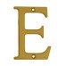 76mm Screw Fix Door Letter - E - Gold