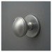 Exel Round Centre Door Knob - 80mm Rose Diameter - Satin Chrome