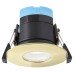 Forum Spa Rhom 8W IP65 Fire Rated LED Dimmable Fixed Downlight - 3/4/6000K CCT - Satin Brass