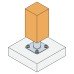 Simpson Strong Tie PPA100 Elevated Post Base for 100-200mm Posts - 100mm Height