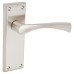 Serozzetta by Carlisle Brass Satin Nickel Latch Door Handle - Venti Range - 150 x 50mm Serozzetta by Carlisle Brass Satin Nickel Latch Door Handle - Venti Range - 150 x 50mm