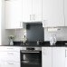 Exel Aluminium Kitchen Splashback - 600 x 750mm - Matt Jet Black