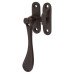 Carlisle Brass Victorian Mortice & Hook Plate Casement Window Fastener - Reversible - Matt Bronze