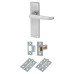 Exel Victorian Latch Door Handle Kit - Satin Chrome