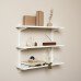 elfa Twin Slot Shelving System - Shelf Bracket for Solid Shelving - 470mm Length - White elfa Twin Slot Shelving System - Shelf Bracket for Solid Shelving - 470mm Length - White