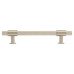 Hampstead Falmouth 12mm Knurled T-Bar Cabinet Pull Handle - 128mm Centres - Satin Nickel