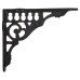 Olde Forge Railway Shelf Bracket - 125 x 145mm - Black