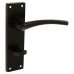Exel Matt Black Bathroom Door Handle - Rimini Range - 151 x 42mm