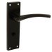 Exel Matt Black Bathroom Door Handle - Rimini Range - 151 x 42mm
