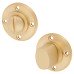 Burlington BUR81 by Frelan Bathroom Turn & Release with Knurled Rose - 53mm Diameter - Satin Brass