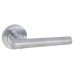 Exel Satin Chrome Door Handles on Round Rose - Dakota Range Exel Satin Chrome Door Handles on Round Rose - Dakota Range