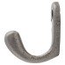 Alexander & Wilks Victorian Single Coat Hook - 44 x 23mm - Antique Iron