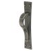 Exel Titan Georgian Latch Cabinet Pull Handle on Backplate - 64mm Centres - Pewter