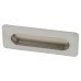 Exel Rectangular Flush Cabinet Pull Handle - 106 x 39mm - Matt Chrome