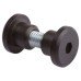 Hex Headed Bolt Through Fixing - 12-13mm Panels - Black Textured - Pack of 10