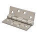 Enduro Twin Ball Bearing Grade 13 Butt Fire Door Hinge - 102 x 76 x 3mm - 316 Pol Stainless - Pair